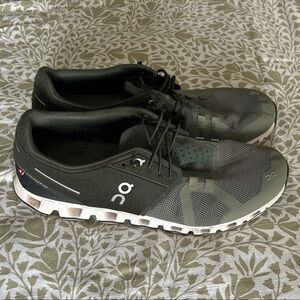 On Running Women’s Cloud Athletic Shoes - Olive Green & White Size 10.5